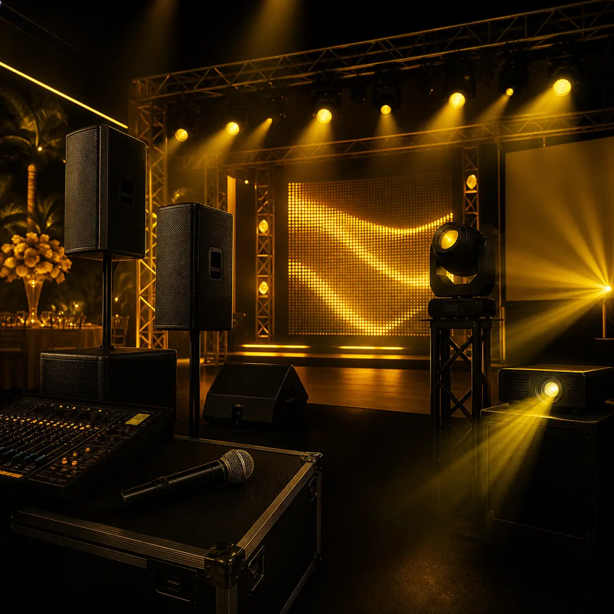 Aluguel de som, luz e LED para eventos em Maringá