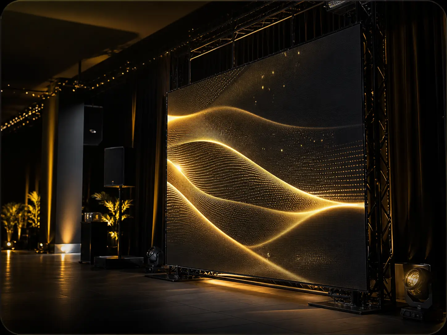 Locação de painel de LED para eventos